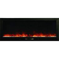 Y Decor FP1700-BLT 70" Built-In Wall Mounted Electric Fireplace, Large, Black