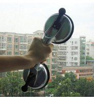 LiangTing Heavy Duty Aluminum Double Handle (2 cup) suction cup plate/pad for lifting/pulling glass N4