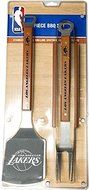 SPORTULA PRODUCTS SS-SP-9021414 9021414 Sportula 3Piece Stainless Steel BBQ Set, Los Angeles Lakers