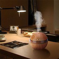 XIDAJE USB Air Diffuser with LED lighting Ultrasonic Aroma Aromatherapy Humidifier Cool Mist (Light Wooden Color) N5