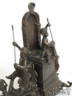 Outstanding Bronze Neo Classical Fancy Fireplace Andiron Fender Model JI-A4296AC ~ New N9