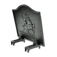 Cast Iron Fireback - Deer 20&quot; H x 17&quot; W N3