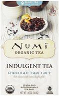 Numi Organic Indulgent Tea, Chocolate Rooibos, Caffeine Free Herbal Teasan, 12 Count Tea Bags (Pack of 3) N50