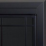 Pleasant Hearth EA-5012 Easton Fireplace Glass Door, Midnight Black, Large N2
