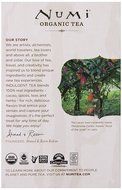 Numi Organic Indulgent Tea, Chocolate Rooibos, Caffeine Free Herbal Teasan, 12 Count Tea Bags (Pack of 3) N53