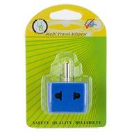 Yubi Power 2 in 1 Universal Travel Adapter with 2 Universal Outlets - Built in Surge Protector - 3 Pack - Black... N9