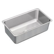 Moen G18110 1800 Series 18 Gauge Single Bowl Undermount Sink, Stainless Steel by Moen