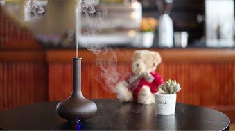 Yontree Essential Oil Diffuser Classic Wood Grain Ultrasonic Humidifier Ancient Vase Sweet Humidifier for Home... N29