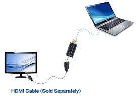 DP to HDMI, J&amp;D Gold Plated DisplayPort to HDMI Adapter Converter - Male to Female - Black