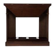 Kentshire Convertible Electric Fireplace Espresso with Faux Slate, Brown N5
