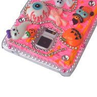 Spritech(TM) 3D Handmade Crystal Phone Case for Samsung Galaxy Note 4,Helloween Style Monster Pumpkin Design Smartphone...