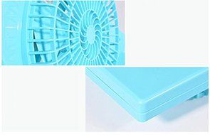 Summer Table USB Mini Fan For Home Office With 3 Rotary Vanes Desktop Electric Square Silent Rotate the Page Fan... N7