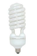 Satco S7337 55 Watt (250 Watt) 3700 Lumens Hi-Pro Spiral CFL Soft White 2700K Medium Base 120 Volt Light Bulb...