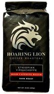 Ethiopian Yirgacheffe Dark French Roast, High Caffeine Blend - Roaring Lion (1lb. Ground Coffee) Perfect Blend... N3