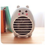 Safety Energy-saving Heater Mini Office Desktop Electric Fan Heater (blue) N6