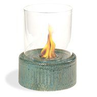 Pacific Decor Ceramic Table Fireplace, Blue