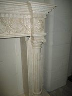 Cream Polished Marble Fireplace Surround FPS-02 N4
