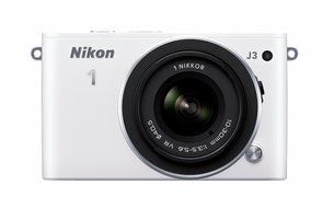 Nikon 1 J3 14.2 MP HD Digital Camera System with 10-30mm VR and 30-110mm VR 1 NIKKOR Lenses (White) N2