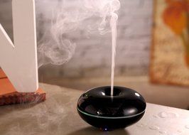 100ml Mini Essential Oil Diffuser Protable Cool Mist Humidifier Ultrasonic Aroma with 7 Color LED for Office Home... N8