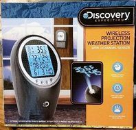 Discovery Expedition Wireless Multi-Channel Projection Weather Station with Indoor/Outdoor Temperature