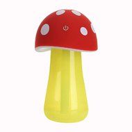 Leewa Mushroom Pattern Home Aroma LED Humidifier Air Diffuser Purifier - ABS plastic (Pink)