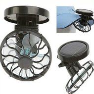 DCDEAL Portable Mini Solar Powered Clip Fan Cooling Fan Hat Cap Fan Energy Saving Travel Summer Camping