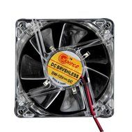 AMA(TM) Blue Quad 4-LED Light Neon Clear PC Computer Case Cooling Fan Pad Tray Chilling Stand (Blue 2) N17