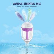 Merope Car Air Humidifier and Aromatherapy Essential Oil Diffuser (Pink) N3