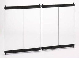 Bi-Fold Black Glass Door - 42"