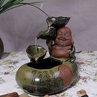 FEI&amp;S Creative ceramic fountain water ornaments home decorations humidifier flowing water fountain in the living... N2