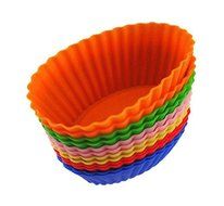 Oval Muffin Cakecup Mold Diy Silicone Cake Mould Silicon Ice Tray 7Cm Baking Tools