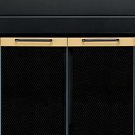 Pleasant Hearth AR-1020 Arrington Fireplace Glass Door, Black, Small