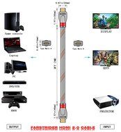 FARSTRIDER&reg; 12 Feet (3.66 Meters) HDMI v2.0/1.4a HDMI Cable Ultra High Speed, Support 3D 2160P, HD 4k, Ultra HD... N3