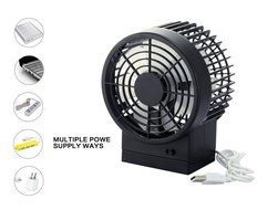 Topwell 4.7-inch USB Table Fan Desktop Fan 2-modes Double-blade USB Powered Portable Cooling Fan for PC Laptop... N5