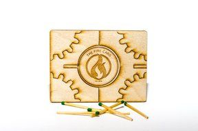 The Fire Card - Start Your Fire With Style - Beautiful Quick Fire Starter For Camping, Fireplace or Backyard Fire... N6
