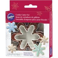 Wilton 3-Piece Snowflake Cookie Cutter Set N7