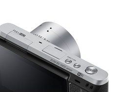Samsung NX Mini 20.5MP CMOS Smart WiFi &amp; NFC Mirrorless Digital Camera with 9-27mm Lens and 3" Flip Up LCD Touch... N11