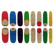 EVTECH(TM) 8 Pcs Colorful Gradient Nail Polish Strips 16 double-ended Nail Decals Strips Nail Art Tips Foils Sticker... N4
