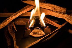 The Fire Card - Start Your Fire With Style - Beautiful Quick Fire Starter For Camping, Fireplace or Backyard Fire... N7