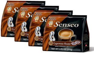 Senseo Coffee Espresso - 64 Pods Total (Pack of 4)