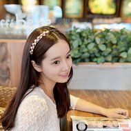 Spritech(TM) Women's Sliver Bling Pure White Pearl Design with Rhinestone Hairband Headband Diamante Hairhoop... N4