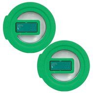 Pyrex 7202-NLC Green No-Leak Vented Round Storage Lid for 1 Cup Bowl (4-Pack)