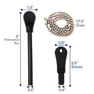 The Friendly Swede Magnesium Alloy Emergency Easy Grip Fire Starter (2 Pack) N4