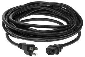 SF Cable, 15ft 16 AWG Universal Power Cord - IEC320 C13 to NEMA 5-15P SJT 13A N4