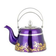 Stainless Steel Artistic Tea Coffee kettle, Capsulated Bottom, Removal Insert Infuser, Fold Down Handle, Colorful... N5