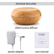 New 2016 Modern Zen House 200 ml Essential Oil Diffuser, Ultrasonic Whisper-Quiet Humidifier Aromatherapy, Wood... N4