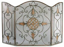 Uttermost Egan Wrought Iron Fireplace Screen