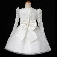Spritech(TM) Baby Girls Summer Hollow Flowers Bridesmaid Ball Gown Party Tutu Dress Champagne