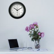 Equity by La Crosse 40222B 10 Inch Auto Set wall clock N3