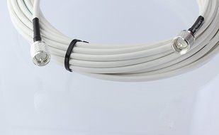 MPD Digital RG8x-W-PL259-65ft VHF Antenna Cable RF CB &amp; AIS Mini-8 Coaxial Jumper Silver Teflon PL-259 65' N4